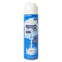 유한양행 해피홈 에어로솔 수성 무향 모기 스프레이 500ml, (500ml x 5개)