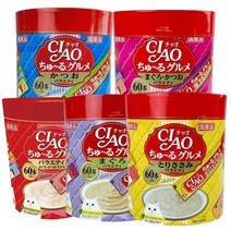 이나바 챠오츄르 14g x 60P 마약간식 고양이간식, 가다랑어, 1통