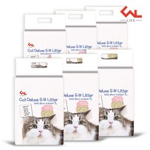 씨엔앨라이프 프리미엄 고양이 두부 모래 복숭아향 7L, 6개