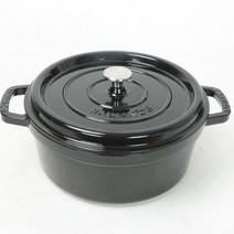 스타우브 주물 무쇠 솥밥 양수 냄비 찜 전골 냄비, 상세이페이지 참고, 24cm시나몬색 35인
