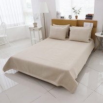 데코그램 목화솜 풍기인견 충무누빔 침대패드 이불패드 스프레드, 베이지