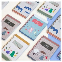 오썸 트윈링 노트 2개 귀여운 캐릭터 공책 연습장 77873EA, great