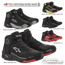 바이크부츠 ALPINESTARSCR-X DRYSTAR RIDING SHOES 드라이 스타 방수 온로드 부츠 숏부츠 라이딩 슈즈 알파인 스타즈 2611820 오카다상사오토바이 용품, BLACK BLACK(1100), 9.5/27.0cm