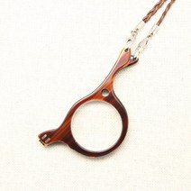 보니엘 접이식안경걸이 루페, 브라운