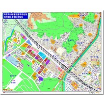 마포구 은평구 상암동 증산동.북가좌동.수색동 지번지도 105cm x 75cm SE, 1.종이코팅