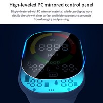 알리미 공기 측정기 공기질 휴대용 품질 모니터 온도 습도 테스터 CO2 감지기 OLED 디지털 디스플레이 co2 분석기 적외선 NDIR 센서 397452