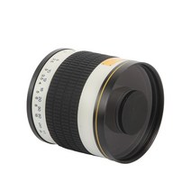 캐논 니콘 펜탁스 DSLR 카메라 용 화이트 500mm F6.3 수동 고정 초점 망원 미러 렌즈 T2 마운트 어댑터 링, 14 소니 마운트