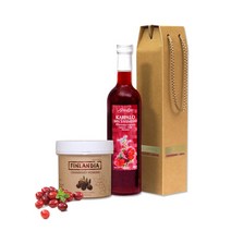 [핀란디아] 핀란드 크랜베리 분말 50g + 그린핀스 크랜베리 원액 500ml, 단품