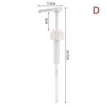 시럽통 펌프 아가베 꿀 소스 푸어러 범용 1600ml 액체 디스펜서 유압 펌프 및 노즐 헤드 주방 용기 스케일, 4D