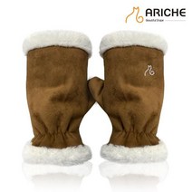 아리체 스웨이드 핸드 머프 워머, 다크브라운/FREE