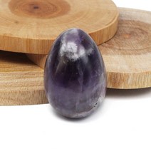 자수정 계란 관상석 전시용 명상용 보석 HSA-218069, 단품