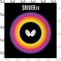 Butterfly Sriver-FX Rubber Sheet (1.9 Black) null, 1, Red