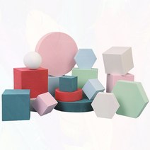 촬영용 전시대 디스플레이 작품 박스 받침대 소품, 밀키화이트라운드세트0x0cm