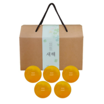 YB맘 수제 비누 명절 설선물세트 어성초 율무 유황 알로에 석류 레몬 비누, 유황비누 5개+새해 행운 선물박스