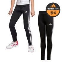 아디다스 키즈 130cm 160cm 주니어 여아 간절기 기능성 레깅스 트레이닝 긴바지-DV2755