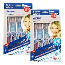 조르단 샤이니화이트 부드러운모 칫솔 4개입, 2개