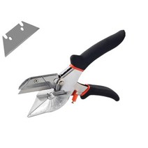 프라모델 건담 공구 용품 다중 각도 베벨 가위 전단 45-135 도 가장자리 마이터 사이딩 와이어 덕트 커터 PVC PE 플라스틱 파이프 호스 홈 도구, 2Pcs Black