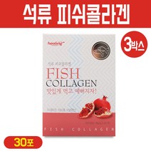 석류콜라겐 프리미엄 뷰티블 저분자 피쉬콜라겐 분말 어류 생선 비늘 콜라겐 펩타이드 가루 스틱 먹는 이너뷰티 히알루론산 비타민C, 60g, 3Ea
