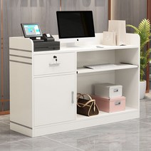 인포메이션 데스크 계산대 식당 업소 커피숍 카운터 프론트 리셉션 미용실 코너 소형 85, 아이보리