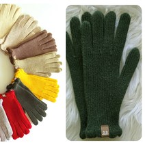 주스클럽 손가락 구멍 손목 프릴 핑거홀 니트장갑 터치 손가락 털 실 장갑