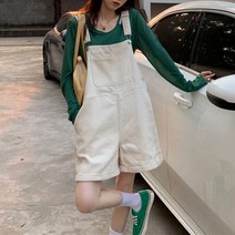 여성 멜빵 반바지 점프수트 하늘비즈 C15 E536P997