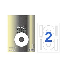 폼텍 CD DVD 라벨지 CL-3642P 일반지 100매 2칸