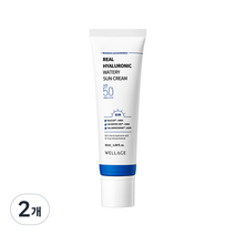 웰라쥬 리얼 히알루로닉 워터리 선크림 SPF50+ PA++++, 10개, 50ml