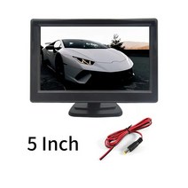 차량용모니터 5인치 차량용 TFT LCD HD 디지털 리어 뷰 모니터 쌍방향 비디오 입력 다양한 종류 주차에, 03 5 Inch Desktop