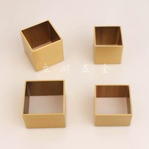 북유럽 가구 다리 호두나무 식탁의자 순동백발싸개 북유럽 원목가구 소파 사각형 황동 철물보호발싸개, 09 길이40와이드40높음30두꺼움1.5