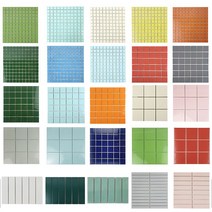 시트라인 모자이크 타일 (박스판매), [C07]자기질 97mm/정사각 핑크[유광], 11장