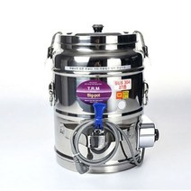 티알엠 업소용 보온 물통 보냉 국통 전기 포트 12L, 단품