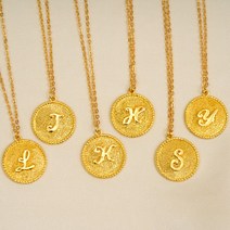 [제이로사] 24k 이니셜 코인 순금 목걸이 3.75g