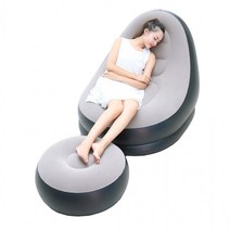 에어소파 빈백 원룸 쇼파 캠핑용 1인용쇼파(펌프포함) 에어쇼파, 에어쇼파+발펌프/베이지, 본상품선택