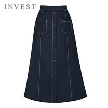 인베스트 인베스트 스티치라인버튼스커트_VKM1SK8230