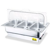 뷔페용 챠핑디쉬 뷔페그릇 뷔페 음식 업소용 보온 반찬통, 전기열이중수프난로