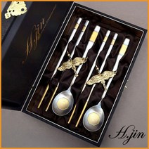 H.jin 에이치진 쌍학부부금수저세트 (A스타일) 결혼 신혼부부 집들이선물추천 혼수예단답례품 한국전통