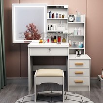 원룸 1인가구 미니 화장대 다기능 모던 심플 소형 심플 라이트 럭셔리 D 조명, B 웜 화이트