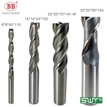 BB 엔드 밀 HSS 커터 CNC 금속 강철 플라스틱 2 3 4 플루트 톱니 1 40mm 직경 세트 ISO 임페리얼 저속 가공 도구, 61 12x12x53x110_02 3-Flutes