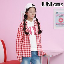 주니걸즈 JN고방체크 남방