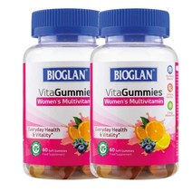 영국 바이오글랜 Bioglan 여성 멀티비타민 비타구미 츄어블 60구미, 2팩