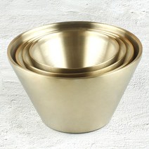 27종 티타늄 이중 빙수볼 4가지사이즈 화채 샐러드, 중(140x85)mm