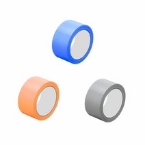 자국안남는 테이프 18mm 잘떨어지는 컬러 멀티 테이프, ★쾍_주황색