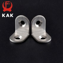 화스너 앙카 볼트 지지대 앵글 하스너 KAK 20x20x16mm 실용적인 스테인레스 스틸 코너 브래킷 가구 가정용 직각 두꺼운 조인트 고정 10 개, 한개옵션0