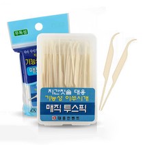 매직투스픽 기능성 이쑤시개 치실 치간칫솔 대용고급 요지, 100개입, 3개