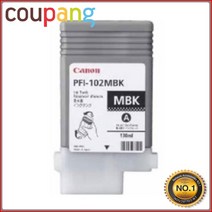 오케이전산 캐논정품 정품플로터잉크 PFI-102MBK Matt Black IPF-500 130ml iPF500, 단일옵션