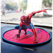 차량 장식 마블 어벤져스 스파이더맨 피규어 자동차 장식품 피규어 (매트선택), 미끄럼방지매트