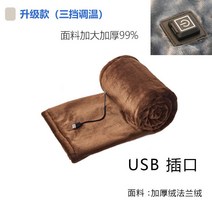 USB 전기장판 담요 요 탄소섬유 차박 극세사 5v, 갈색, 160x80cm