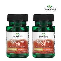 스완슨 코드리버오일 대구간유 700mg 30정 2개, 30개