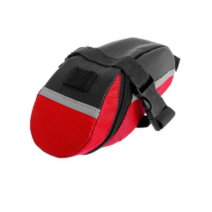 지베다 자전거 안장 가방 새들백, 레드, 1개