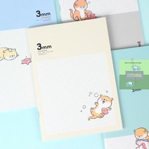 3mm_그리드중철노트_우당탕달수 E271, 상세페이지 참조
